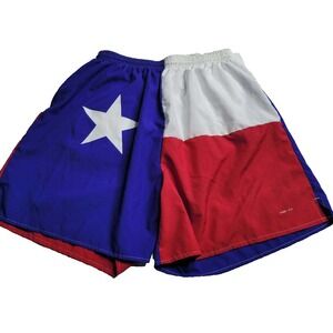 BOA Texas Lone Star State Running Shorts Men's Medium Red White Blue